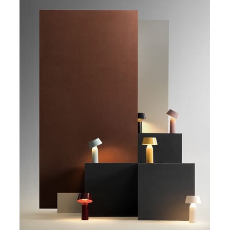Lampada senza fili ricaricabile Bicoca materiale plastico blu - Marset