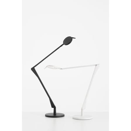 Lampe de table Aledin TEC LED plastique noir / LDiffuseur plat / Version mate - Kartell
