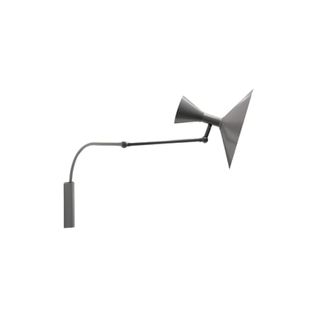 MINI Lampe de Marseille Wall light with plug metal grey by Le Corbusier / L 90 cm - Reissued 1954 - Nemo