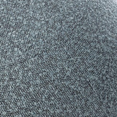 Pouf Bouclette Regular bleu / Ergonomique - Ø 55 cm / Laine bouclette - BLOON PARIS