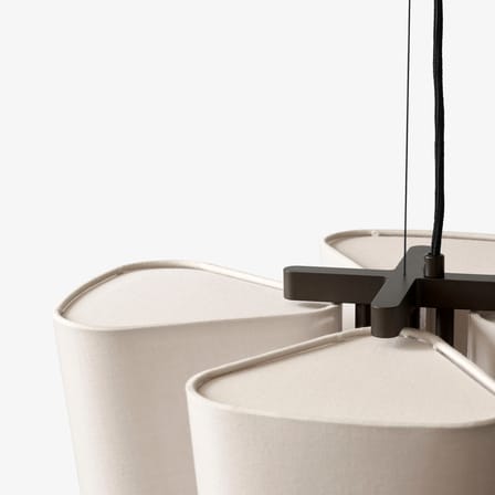Suspension Bella SC114 tissu blanc / H 50 cm - &tradition