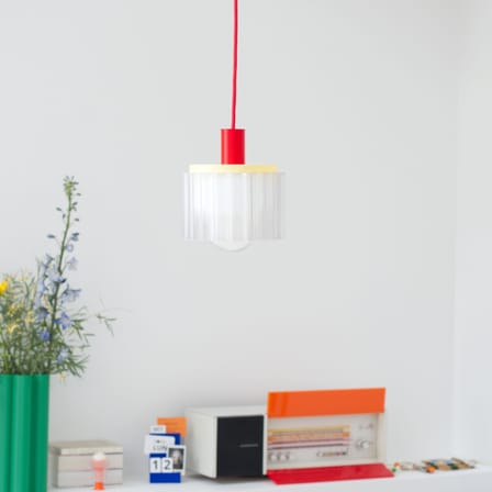 Suspension Gigi n°4 / Ø 18 x H 21 cm - Plastique recyclé / Fabriqué en France - Warren & Laetitia
