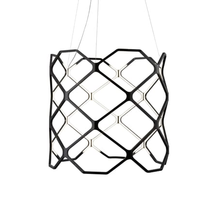 Suspension Titia LED plastique noir / Ø 70 x H 60 cm - Nemo