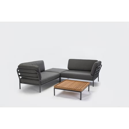 Table basse Level bois naturel / 81 x 81 cm - Bambou - Houe