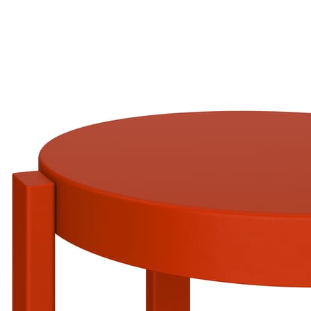 Tabouret Doon métal rouge / H 45 cm - NOO.MA