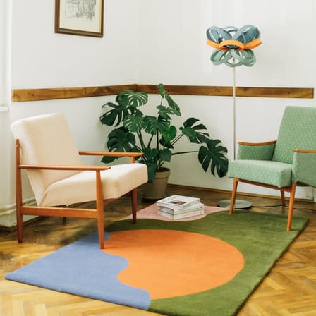 Tapis Purple Baywatch / 210 x 140 cm - Laine tuftée main - COLORTHERAPIS