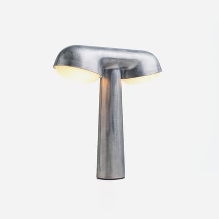 Tischleuchte Lampe TGV grau silber metall / Koproduktion von Moustache & SNCF - Moustache