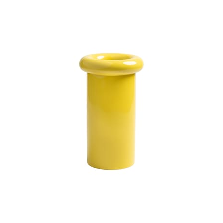 Vase Turban céramique jaune / Ø 16 x H 27 cm - & klevering