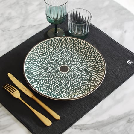 Assiette Sarah céramique bleu / Ø 26 cm - Maison Sarah Lavoine