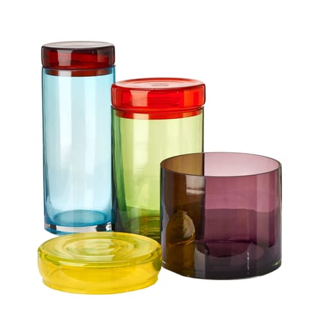 Set de 3 bocaux Large verre /  H 15 à 30.5 cm - Pols Potten