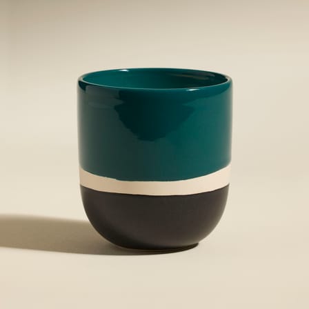 Bougie parfumée Sicilia céramique bleu - Maison Sarah Lavoine