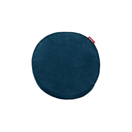 Coussin Pill Cord tissu bleu / Ø 40 cm - 100% recyclé / Velours côtelé - Fatboy
