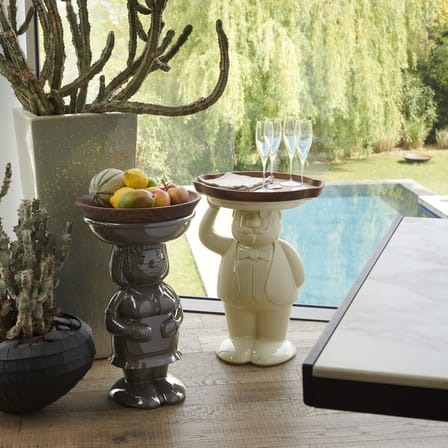 Ambrogio End table plastic material black / 42.5 x 38.5 x H 60.5 cm - Polyethylene - Slide