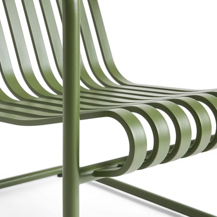 Fauteuil bas Palissade Cantilever Lounge métal vert - Hay