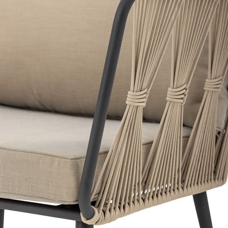 Fauteuil rembourré Pavone / Corde polyester tissée main - Bloomingville