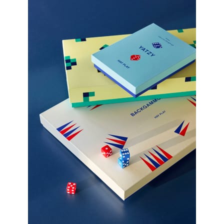 Gioco Backgammon Hay Play materiale plastico multicolore - Hay