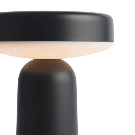 Lampe extérieur sans fil rechargeable Ease plastique noir / Ø 13 x H 21,5 cm - Muuto