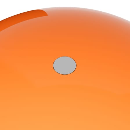 Lampe sans fil rechargeable Wire Portable LED métal orange / Ø 18 x H 25 cm - Verner Panton, 1972 - Verpan