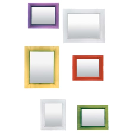 Miroir mural Francois Ghost plastique transparent / 65 x 79 cm - Philippe Starck, 2005 - Kartell