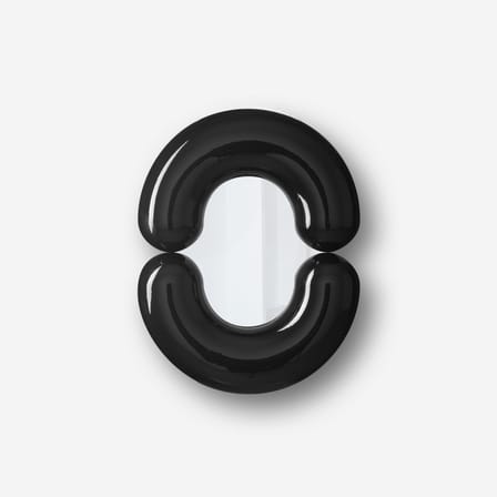 Miroir mural Zodiac Bumper Small céramique noir / L 55 x H 70 cm - Jean-Baptiste Fastrez, 2020 - Moustache