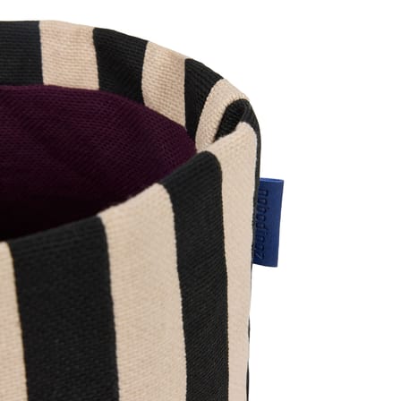 Panier  tissu noir / H 17 cm - NOBODINOZ