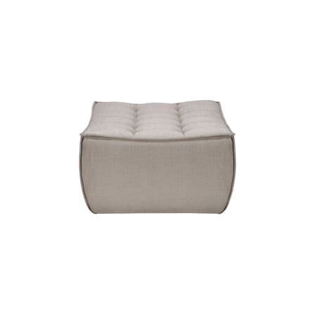 Pouf N701 tissu beige / 70 x 70 cm - Coton recyclé - Ethnicraft