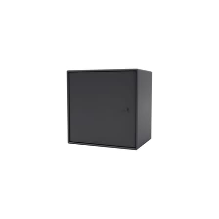 Rangement mural Montana Mini 1003 bois gris / Porte droite - 35 x 35 x P 25 cm - MONTANA