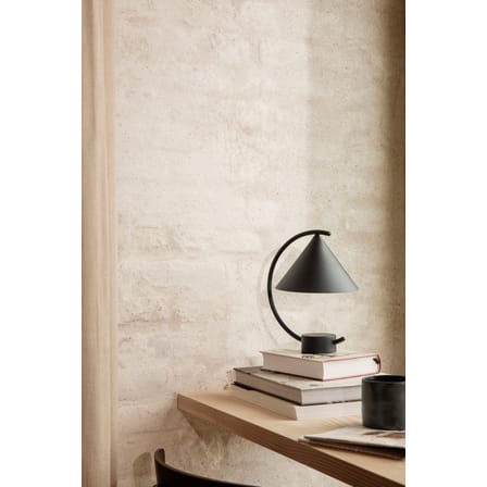 Schnurlosleuchte Meridian LED metall schwarz / Metall - H 26 cm - Ferm Living