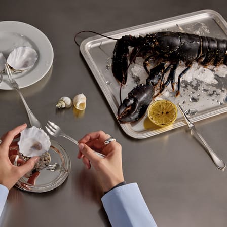 Set de couverts Albi métal / 6 pièces pour fruits de mer - Pour 2 personnes - Christofle