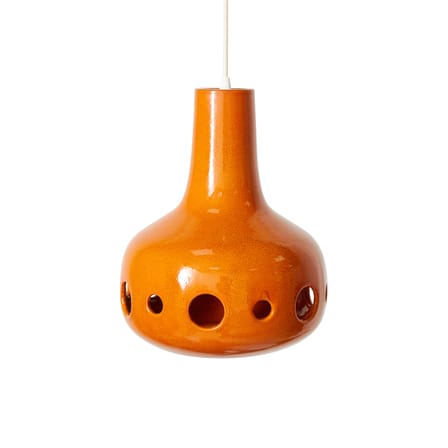 Suspension Dangle céramique orange / Ø 24 x H 31.5 cm - HK LIVING