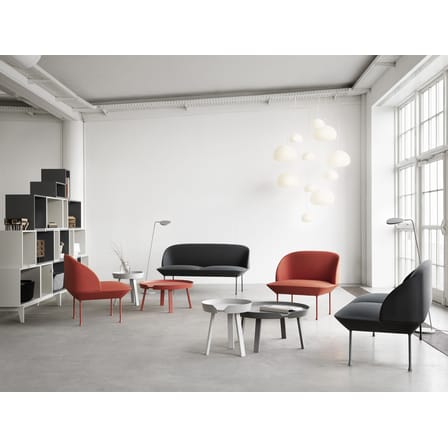 Table basse Around Small bois blanc / Ø 45 x H 46 cm - Muuto