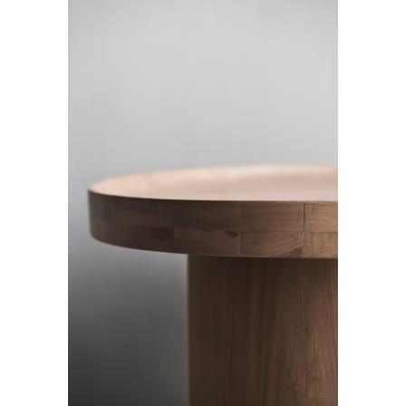 Table basse Plateau Small bois naturel / Ø 48 x H 52 cm - Plateau amovible - Bolia