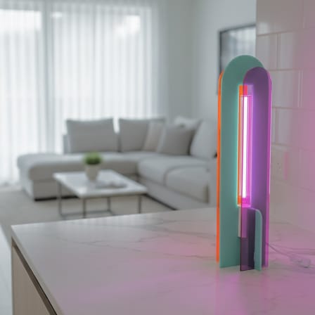 Andy Table lamp plastic material multicoloured / H 59.5 cm - Acrylic - ELEMENTS LIGHTING
