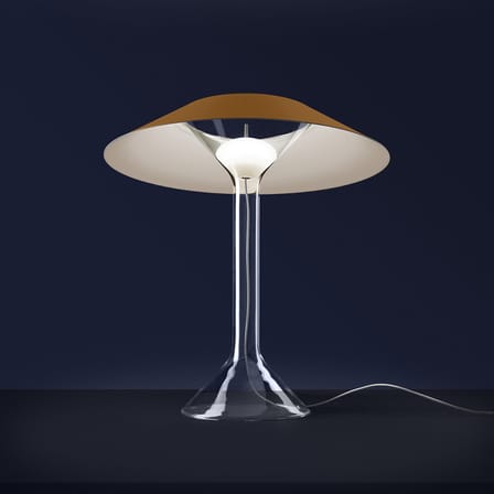 Chapeaux LED Table lamp metal yellow / Ø 44 x H 47 cm - Foscarini