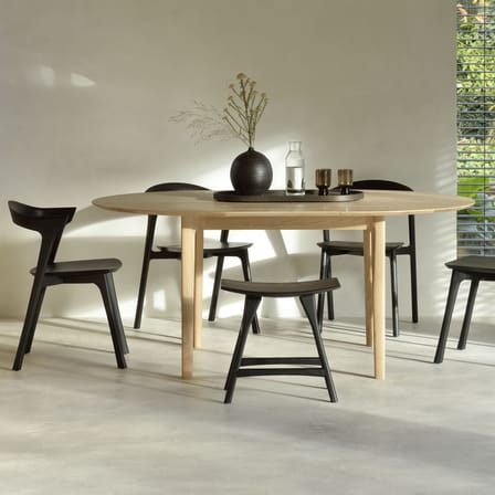 Table à rallonge Bok bois naturel / 129 à 179 cm - 4 à 6 personnes - Ethnicraft