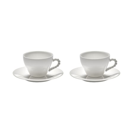 Set de 2 tasses avec soucoupes Perle Fine - Serax