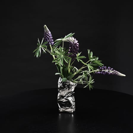 Vase Kami Mini céramique argent / L 13 x H 25 cm - 101 COPENHAGEN