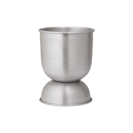 Vaso per fiori Hourglass Extra Small metallo argento / Ø 21 x H 30 cm - Ferm Living