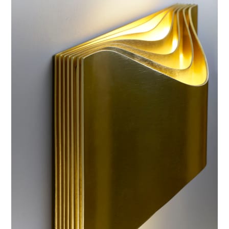 Respiro Small Wall light gold metal / L 23 cm - Metal - DCW éditions