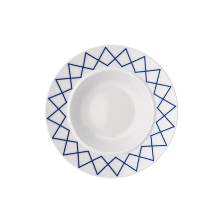 Set 4 assiettes creuses La Bella Tavola -  céramique blanc / Ettore Sottsass - Alessi