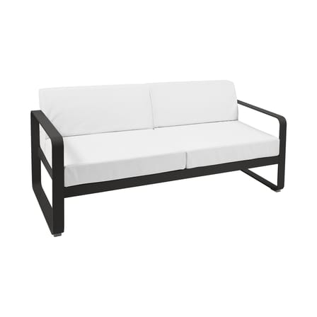 Gartensofa 2-Sitzer Bellevie metall textil schwarz / L 160 cm - 2-Sitzer - Fermob