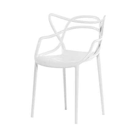 Chaise empilable Masters blanc / Philippe Starck, 2010 - Kartell
