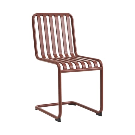 Chaise Palissade Cantilever métal rouge - Hay