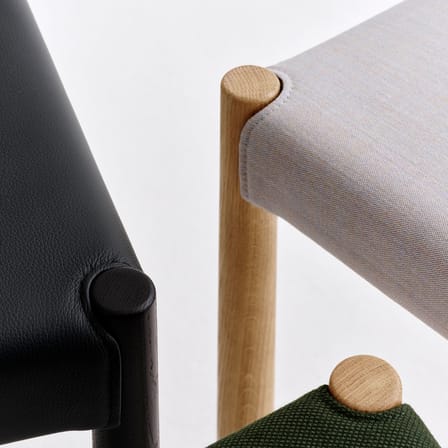 Chaise rembourrée Pack 11 / Dossier contreplaqué - Hay