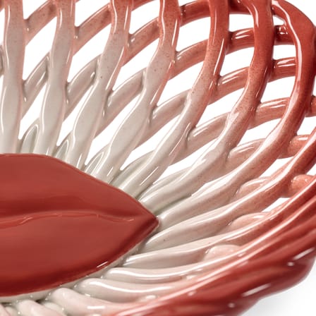 Corbeille Salvador céramique rouge / 27 x 22 cm - Serax
