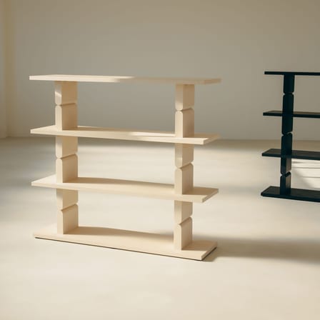 Étagère Coloured Wood Noon bois blanc / L 118 x H 107 cm - NOBODINOZ