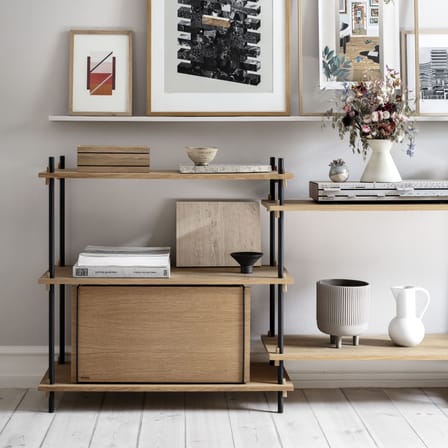 Étagère Shelving System – s.85.2.A bois naturel / L 162 x H 85 x Prof. 35 cm - MOEBE