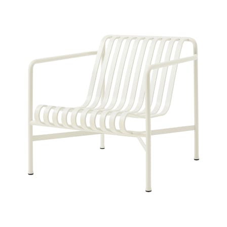 Fauteuil bas Palissade métal blanc / Dossier bas - Bouroullec, 2016 - Hay