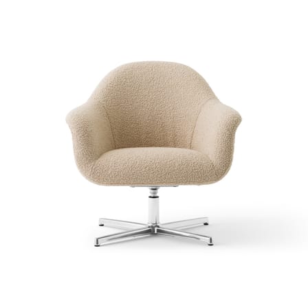 Fauteuil pivotant Harbour tissu beige - Audo Copenhagen