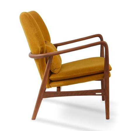 Fauteuil rembourré Peggy tissu jaune - Pols Potten